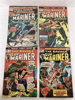 Four The Savage Sub-Mariner Marvel Comic Books