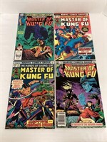 4 Shang-Chi Master of Kung Fu Marvel Comic Books
