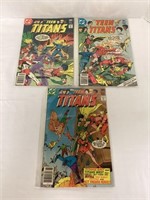 Three Teen Titans DC Comic Books