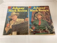 Johnny Mack Brown 618 and 685 Dell Comic Magazines