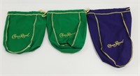 3 Crown Royal Bags