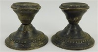 Sterling Weighted Candlestick Holders