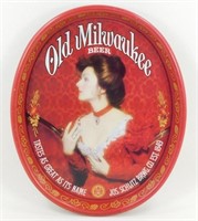 * Old Milwaukee Beer Tin Serving Tray