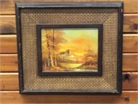 George Whitman Signed Oil on Canvas w/ COA.