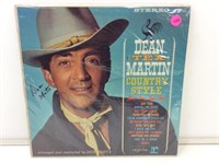 Dean Martin Signed Country Style LP w/ COA.