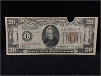 $20 Bill HAWAII RARE note 1934