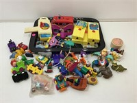 Vintage Fisher Price movie viewer, assorted toys