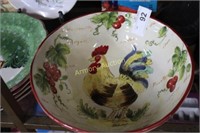 ROOSTER DECORATED BOWL