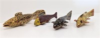 Handmade Wood and Metal Weighted Fishing lures