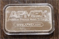 One Ounce Silver Bar: APMEX #2