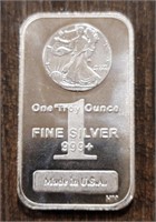 One Ounce Silver Bar: Morgan #2