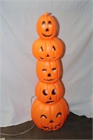 * 5 stacked Pumpkin Lighted Blow Mold, works