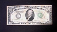 1928B $10 REDEEMABLE IN GOLD FEDERAL RESERVE NOTE