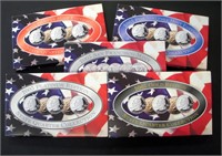 2003 PLATED STATE QUARTER SETS LOT OF 5