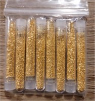 (8) Vials of Gold Foil Leaf Flakes #1