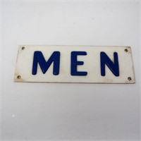 Vintage Plastic 40s/50s MEN Restroom Sign