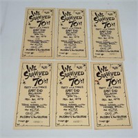 RARE NYE 1979 Tickets Memphis KLITZ Mudboy Concert