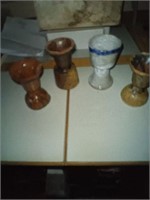 4 Hand Made Clay cups