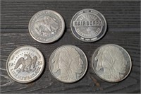 (5) 1oz Silver Rounds #2