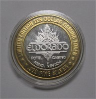 .999 Pure Silver .6oz - El Dorado Gaming Token