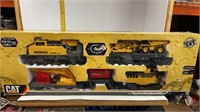"CAT" CONSTRUCTION EXPRESS TRAIN SET NEW IN BOX