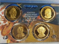 2008 US Mint Proof Set with 4 Pres. $1.00, 5