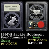 Proof 1997-s Robinson Modern Commem Dollar $1 Grad