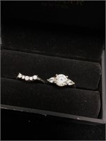 Silver bridal set size 6