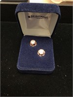 Montana silversmith rose gold earrings