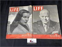 1945 and 1947 LIfe magazines