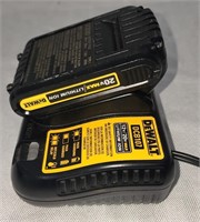Dewalt 20v battery w charger tested works