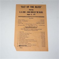 Day of the Blues 1971 BB King Memphis Handbill