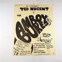 Vintage Ted Nugent & Amboy Dukes Memphis Flyer