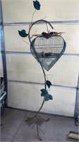 Vintage Heart Shaped Designer Bird Cage With
