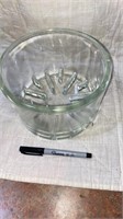 VINTAGE Glass Sanitary Cheese Preserver Jar 7.5"