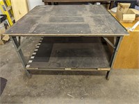 54 x 54 x 33 Shop Table Well Built