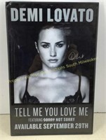 * Framed unglass poster  Signed Demi Lovato
