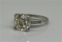4 CT + or -  Diamond Platinum Ring.