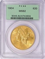 PCGS Guide $2700: 1904 Liberty Gold $20 OGH