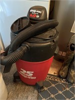 25 gallon 6.0 hp shop vac vacuum cleaner