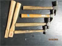 Tools 4 Hammers & 2 Handles