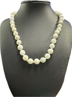 Natural Jade 18" Hand Knotted Necklace