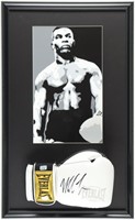 Autographed Mike Tyson Custom Framed Boxing Glove