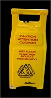 Yellow Caution Wet Floor Sign