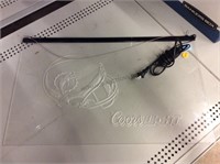 Coors light etched plexiglass hanger light.