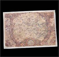 The Shire - Lord of the Rings Map Art Canvas Print