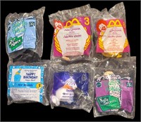 6 Vintage McDonald's Happy Meal Toys - Mixed