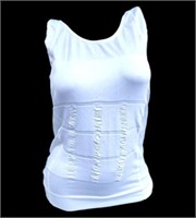 4 NEW Women's White Compression Tank Tops - Med