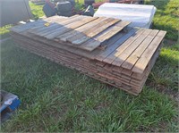 Dogyard wood fence panels