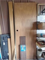 Interior Door  30"Wx80"H, (4) Shelf Boards-
